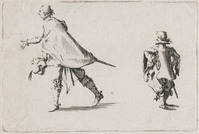 KG 10829
<br/>
Edelman met zijn page ("Capricci")
<br/>
<em>Callot, Jacques (1592 - 1635)</em>